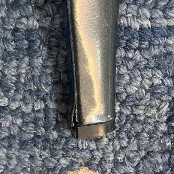 Vintage Rebecca Minkoff heels Size 6M gunmetal patent leather *heel-see photos - Picture 5 of 7